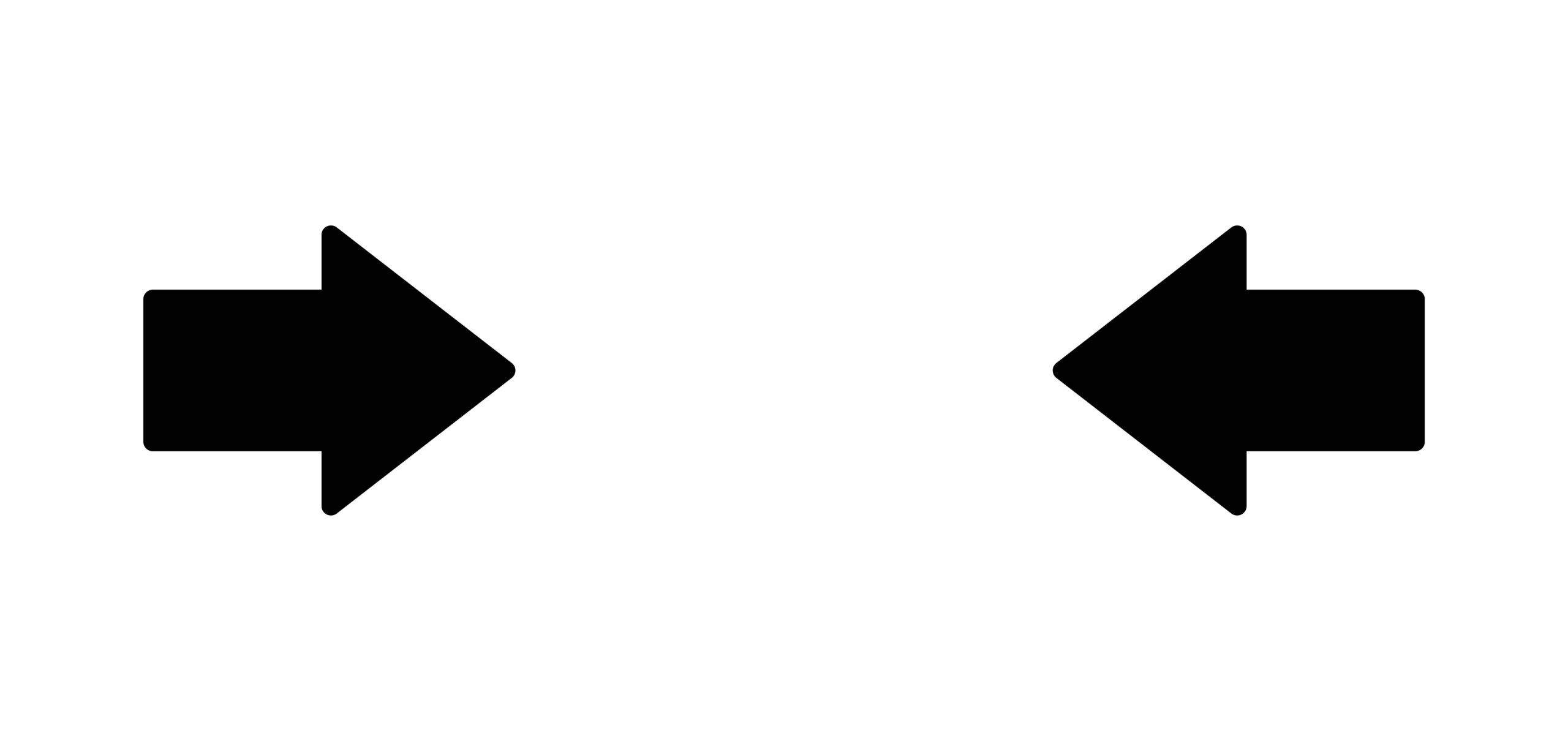 Left,And,Right,Arrow,Icons,Indicating,Meeting,Point,Or,Collision.